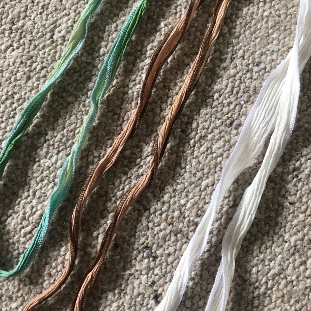 Three Silk wrap charm bracelets - Picture 4 of 7